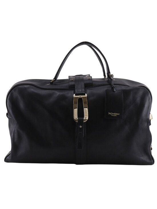 Yves Saint Laurent Handbags - Saint Laurent Leather Black Boston